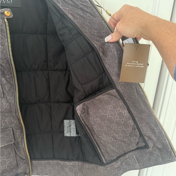 Gucci embossed GG leather jacket - Picture 9 of 16